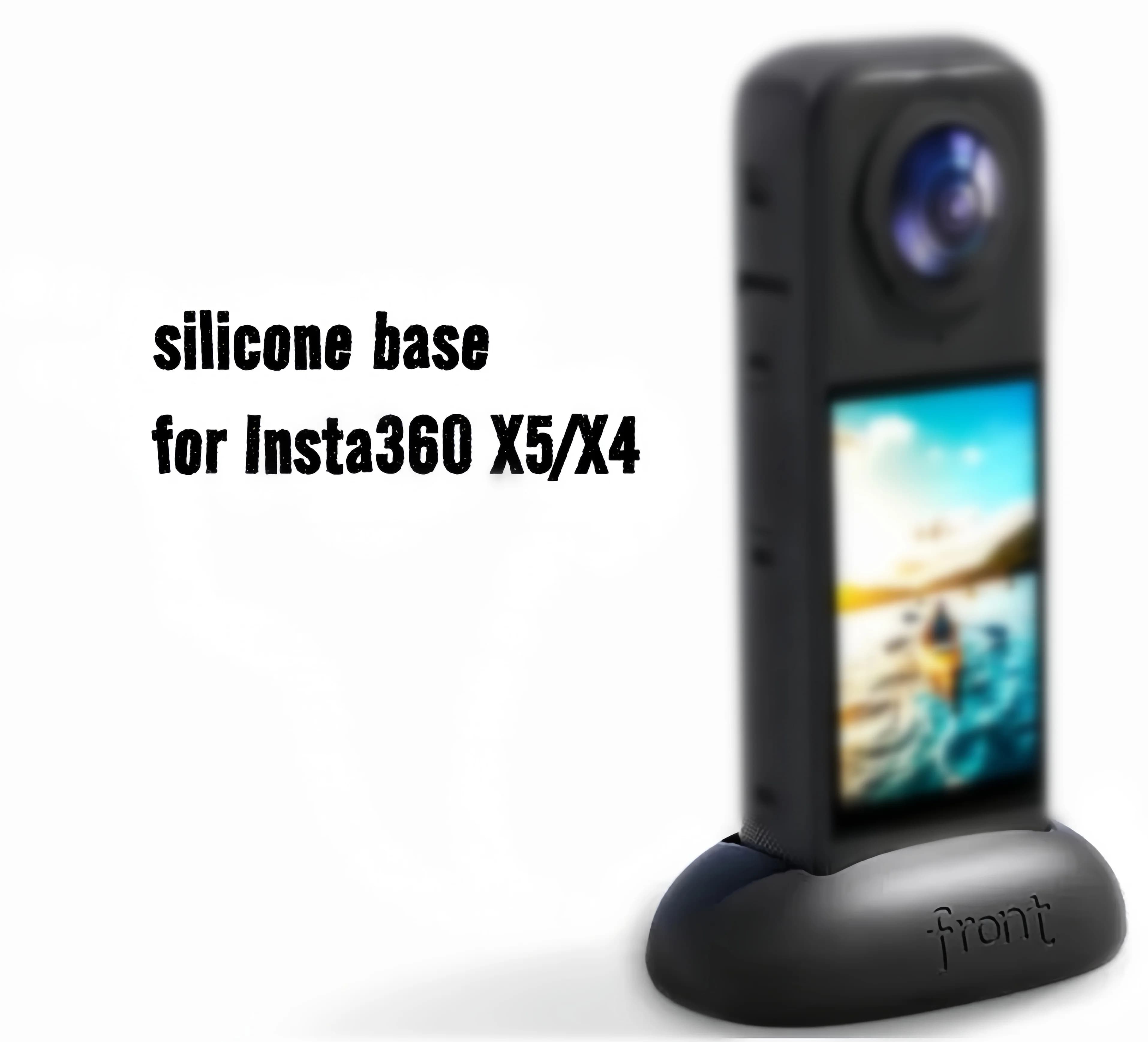 Silicone Base Car Mount For Insta360 X5/X4 Desktop Support Stand Protective Holder For Insta 360 X 4 Action Camera Accessories