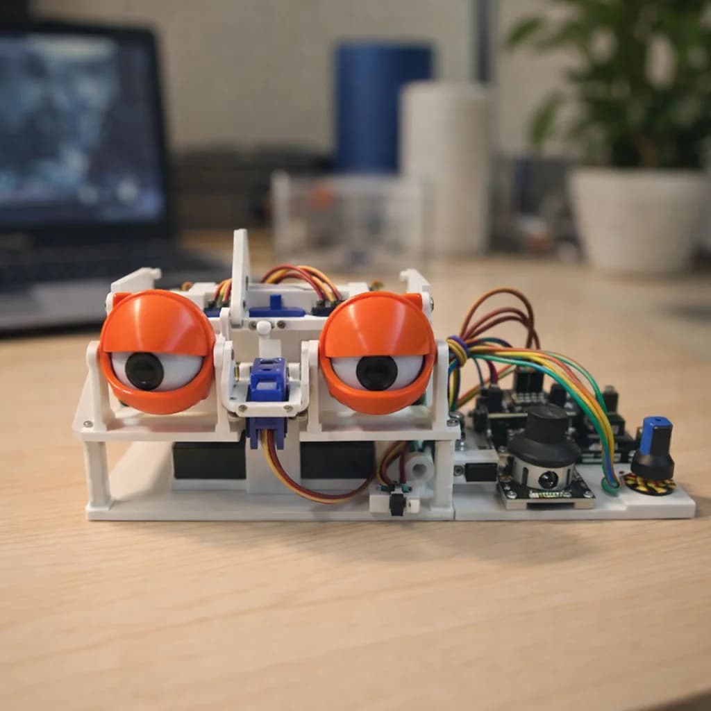 Assembled 3D Printing APP and Joystic Control with SG90 Servo Robotic Eye For Arduino Robot Eyes ESP32 Programmable Robot Kit