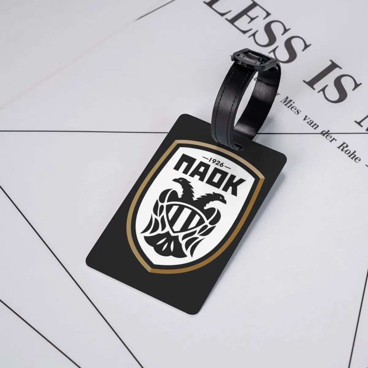 Etichette per Bagagli dei Tifosi di Calcio Greco PAOK di Thessaloniki, Accessori per Valigie, Etichette per Bagagli da Viaggio, Porta Etichette ID