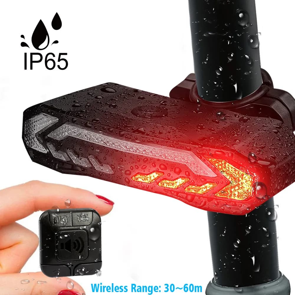 Sensore di Vibrazione Wireless per Porte e Finestre con Telecomando, Allarme per Bicicletta con Freno e Luce di Sterzo, Ricarica USB, Impermeabile