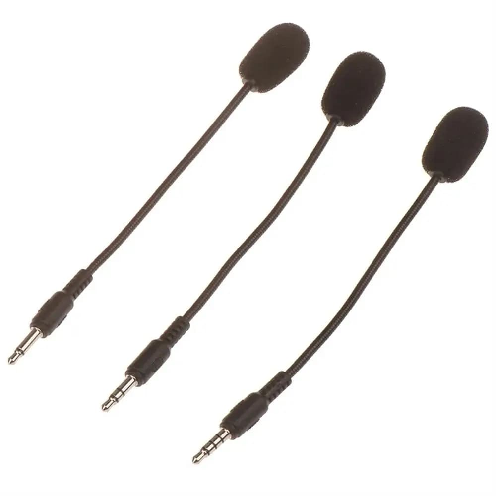 Replacement Headphones Microphone Game HD Voice Microphone 3.5mm Wired Spine Detachable Straight Headphones Online Headphones with Microphone