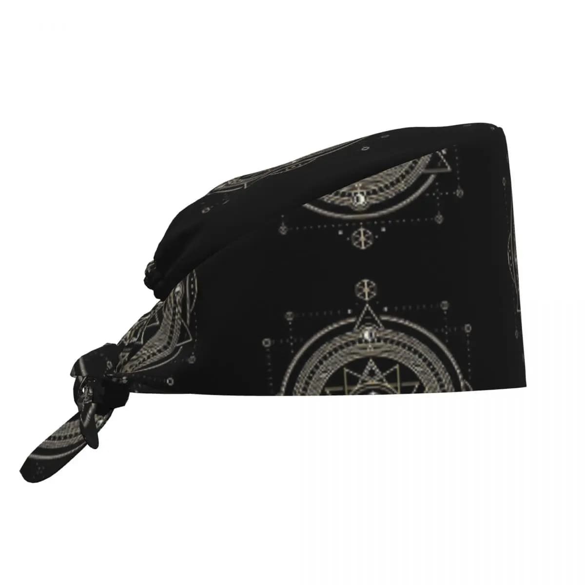 Multifaceted Dice D20 Sacred Symbol of the Acculti Scrub Hat Doctor of Work surgical cap Man Woman Nursing caps for dentist