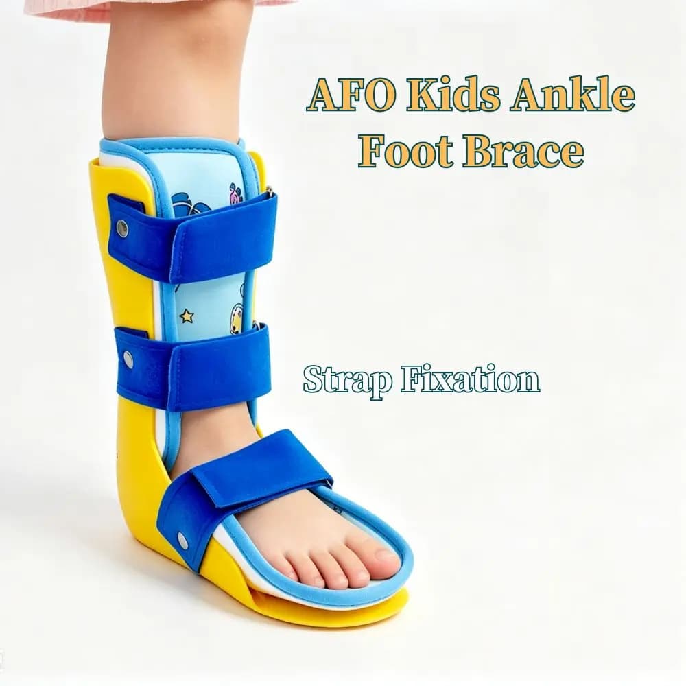 AFO Child Ankle Fixation Brace Ankle Joint Calf Ligament Sprain Fracture Gypsum Shoes Foot Support Orthotics Rehabilitation Shoe