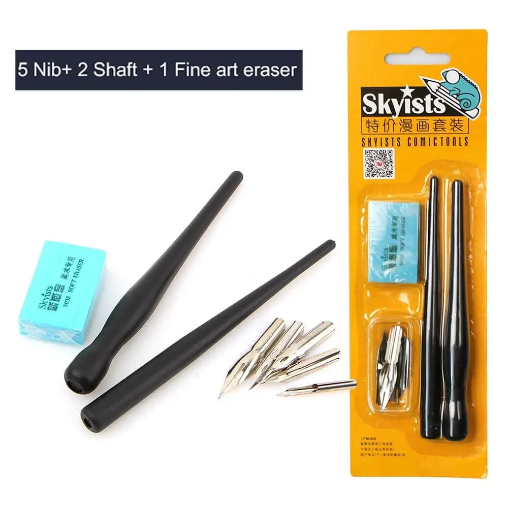 Nib Art Eraser Painting Tools Manga Pen Set Tip Calligraphy