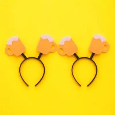 2 Pezzi Cerchietti per Capelli a Tema Birra per Feste, Copricapo Divertente per Birreria, Compleanni e Celebrazioni in Bar
