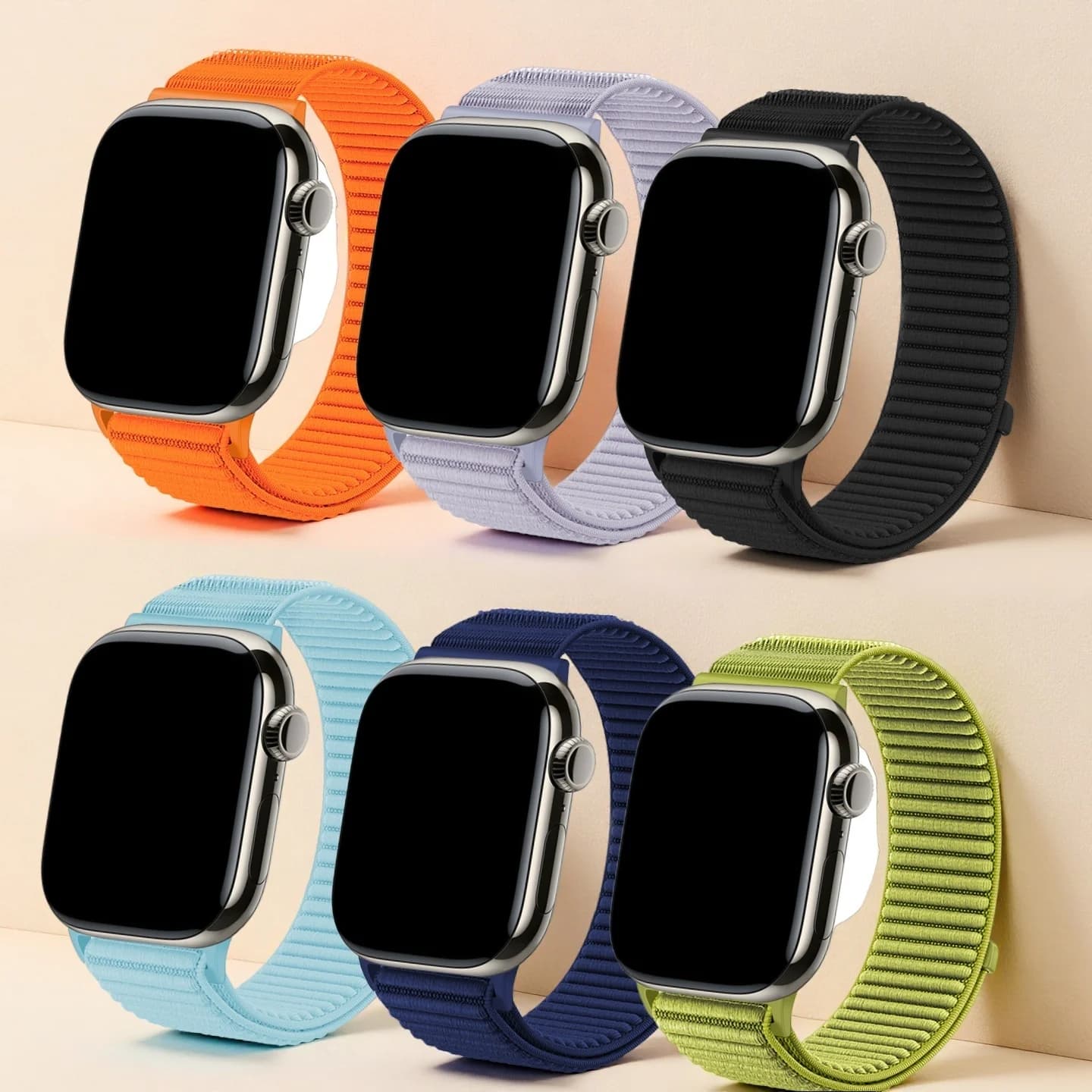 Nylon Strap for Apple Watch Ultra Band 49mm 45mm 46mm 44 42 41mm 40mm Durable Bracelets iwatch SE Series 11 10 9 8 7 6 5 4 Ultra
