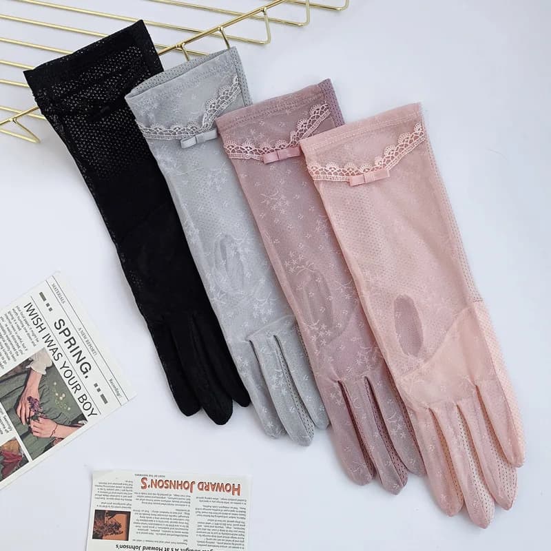 Sun Protection Gloves for Women – Lightweight Summer Driving and Cycling Gloves with Anti-Slip Breathable Mid-Length Design