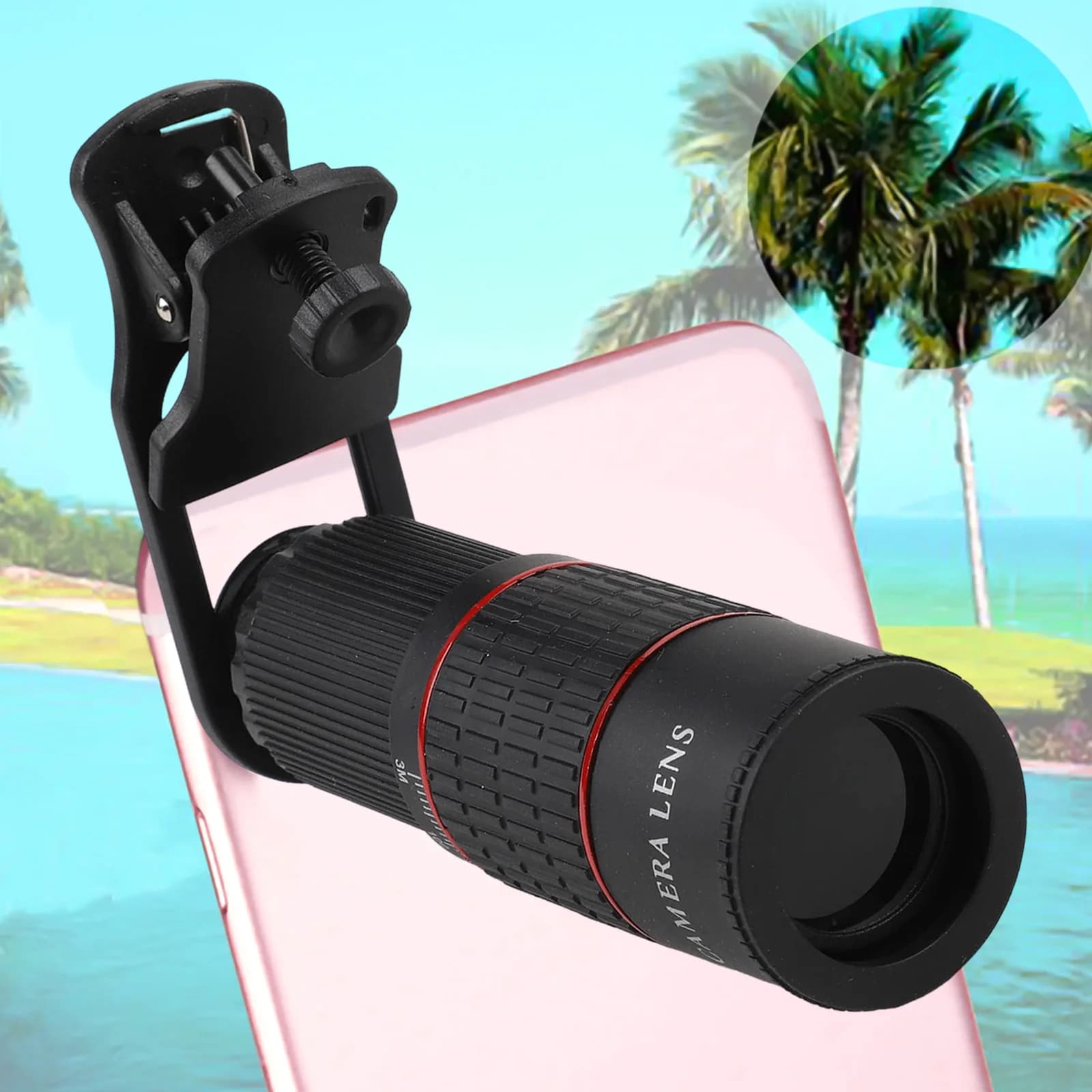 Mobile Phone 22X Zoom Telephoto Lens with Tripod Designed for Stable and Clear Photography of Faraway Subjects