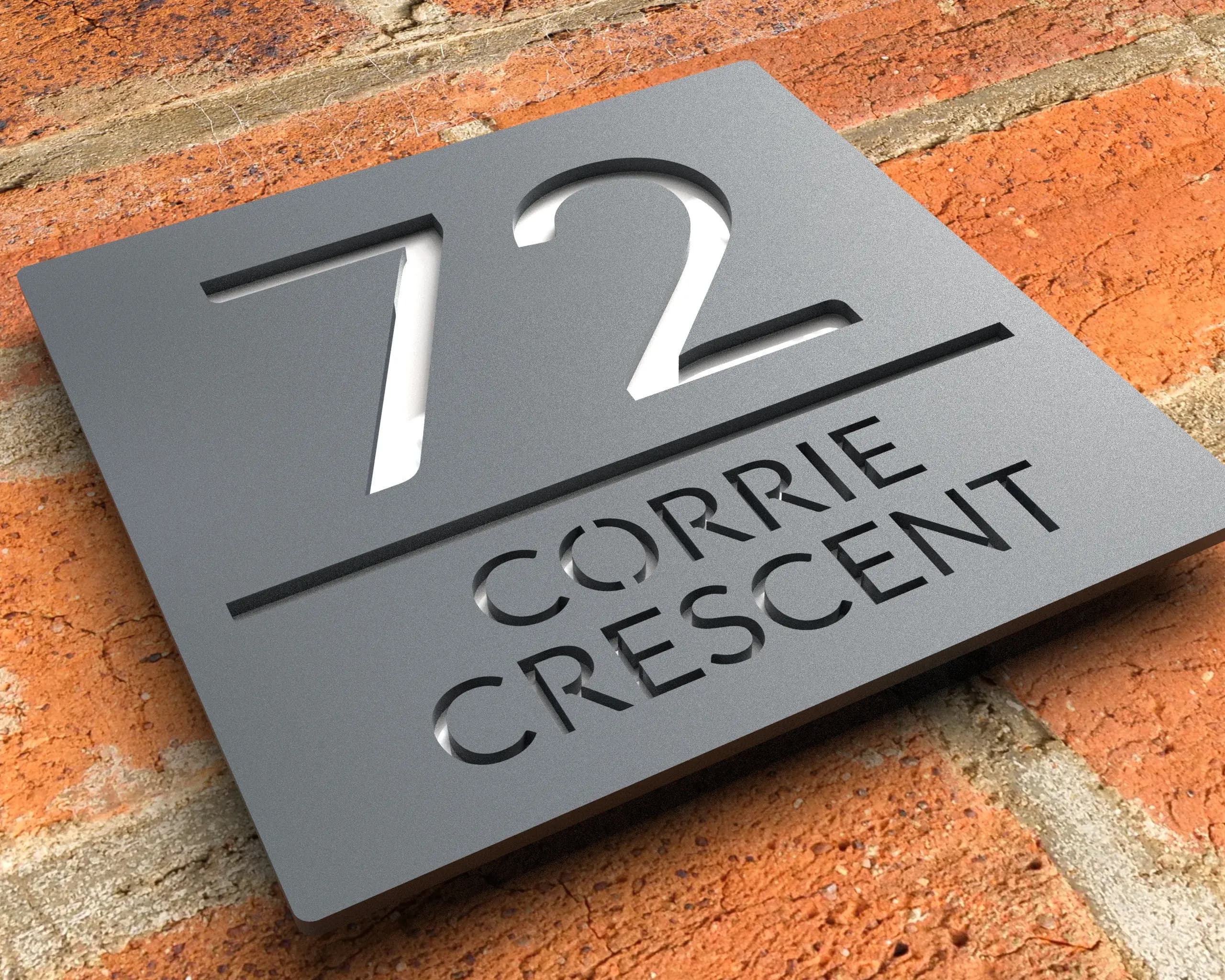 40X40 CM Personalizzato Acrilico Moderno Numeri di Casa Segno Esterno Indirizzo Strada 3D Lettera Numero Targhe Nome Esterno Decorazione Della Casa Piatto