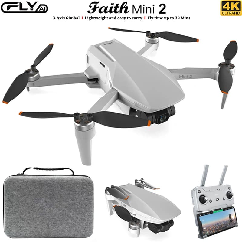 C-FLY Faith Mini 2 Drone 4K HD Fotocamera 3-Axis Gimbal 249g 5G Wifi GPS FPV Brushless Pieghevole RC Quadcopter CFLY Faith MINI 2 Dron