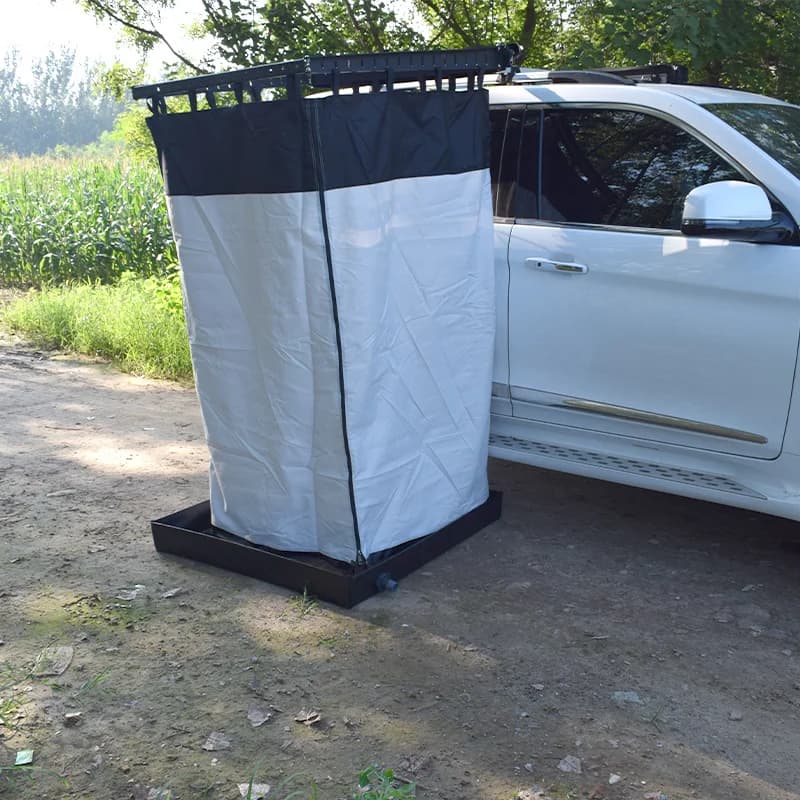 Nuovo stile Arcadia scatola di guscio in alluminio vasca da bagno all'aperto tenda da toilette tenda da doccia tenda da campeggio per doccia laterale per auto