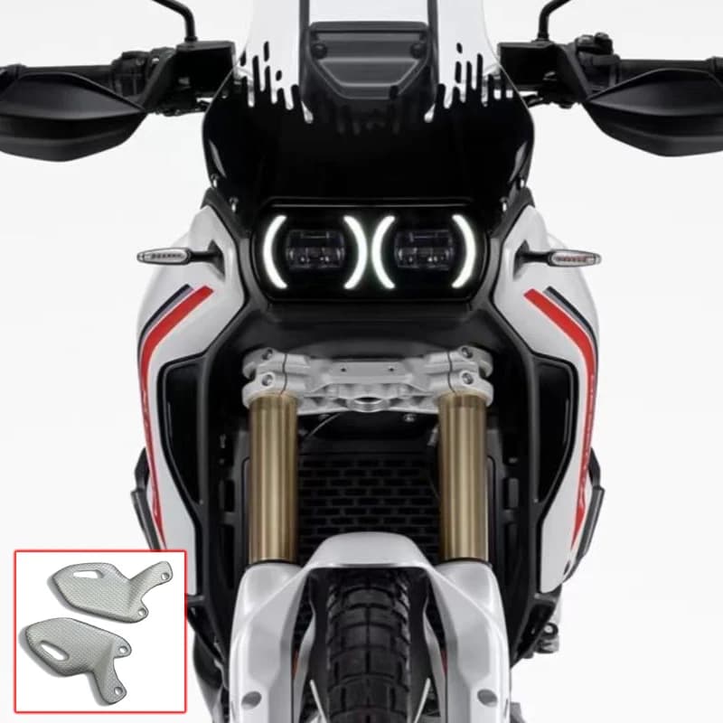 Accessori Moto: Kit Poggiapiedi Posteriori in Fibra di Carbonio per Ducati DesertX 2022 2023 2024