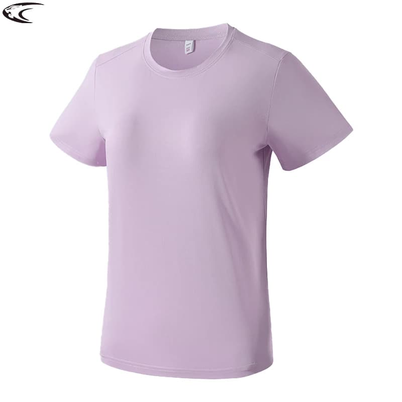 LNGXO T-shirt da corsa da donna, elasticizzata, ad asciugatura rapida, per trekking, escursionismo, arrampicata, sport, maglietta a maniche corte, abbigliamento sportivo estivo per palestra
