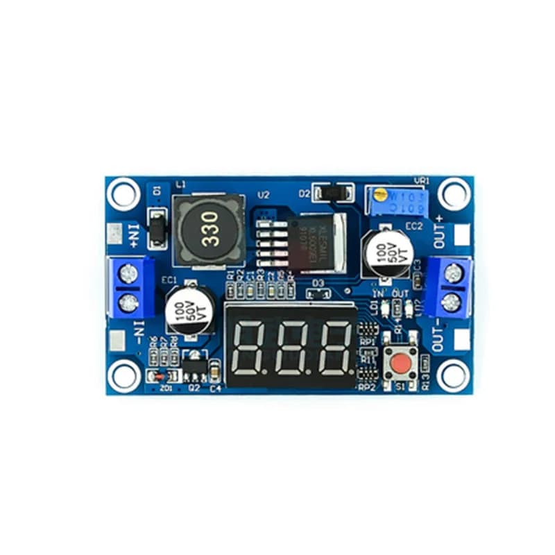 Convertitore DC-DC XL6009 potenziato da 5-32V a 5-40V 4A con display digitale per Arduino DIY (2 pezzi)