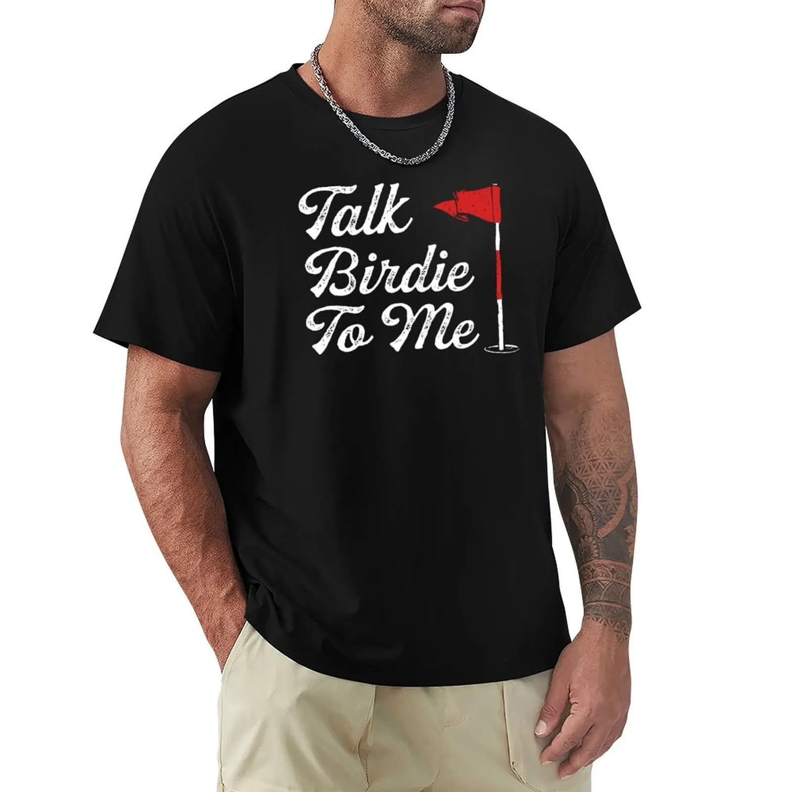 T-shirt divertente con stampa grafica per giocatori di golf: 'Birdie To Me' - Regalo originale per amanti del golf