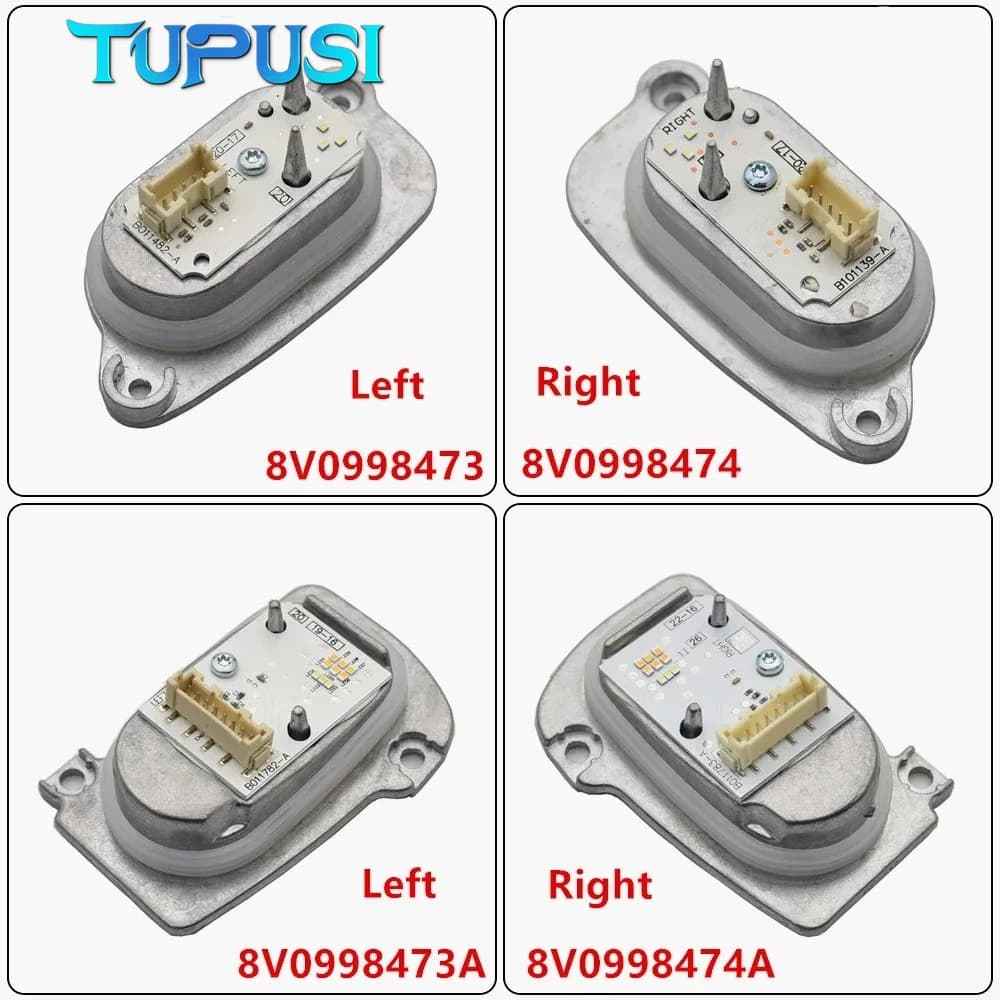 Luce di marcia diurna Faro DRL Indicatori di direzione Modulo di controllo diodo OEM 8V0998473 8V0998474 per Audi A3 S3 2017 2018 LED COMPLETO