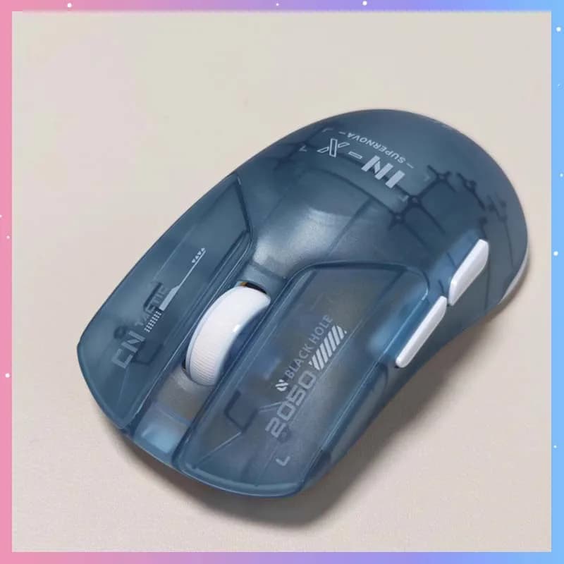 Mouse da gioco wireless INX SE Dual-Mode 2.4G/cablato 12800DPI 1000HZ per PC, laptop, computer da ufficio, mouse per e-sport, idea regalo
