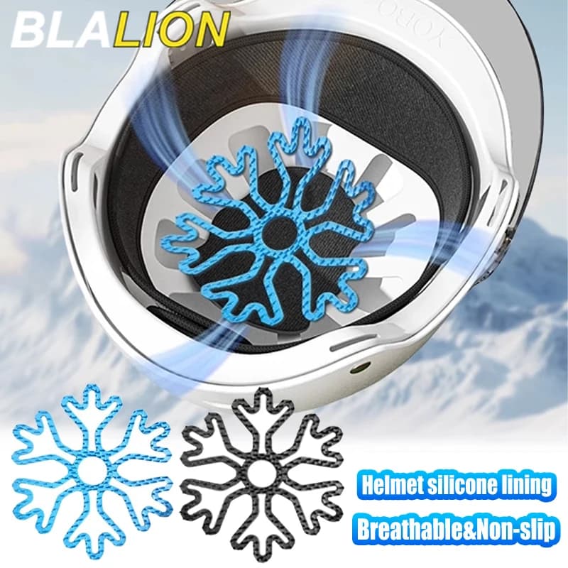 BLALION Silicone lining for motorcycle helmet Flexible deformation resistant cycling helmet Heat resistant Ben ventilated
