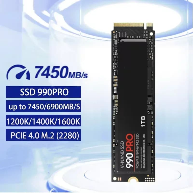 High Performance 990 PRO M.2 NVMe PCIe Gen4 SSD 2TB 4TB M.2 2280 Internal Solid State Drive Game Storage for PS5 Desktop PC Note