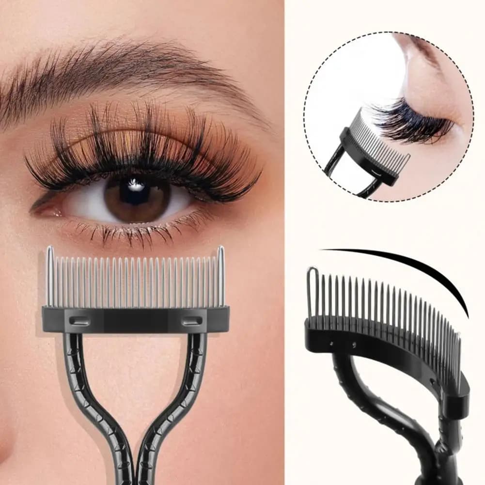 Strumento separatore pettine per ciglia Definitore pettine mascara Spazzole cosmetiche Strumento per una facile separazione Pennello per toelettatura sopracciglia