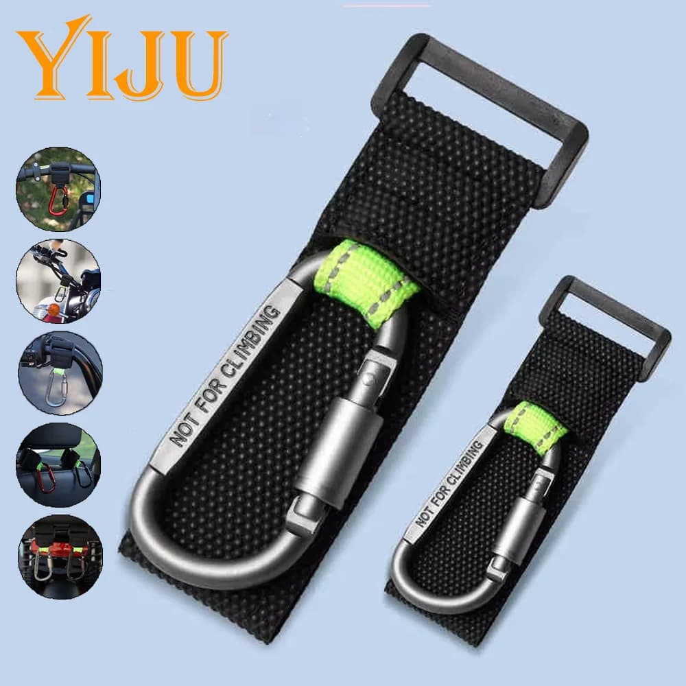 2PCS Heavy Duty Aluminium Alloy Hooks, Multi-functional Solid & Thick for Motorcycle, E-Bike, Scooter & Outdoor Use