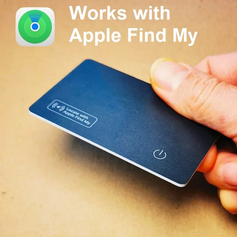 Localizzatore di posizione globale con ricarica wireless, dispositivo anti-smarrimento ultra sottile per iOS, compatibile con Apple Find My, simile ad AirTag.