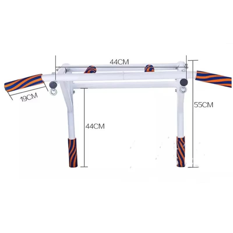 Equipment for Gym, Traction Bar for Interior, Mini Black/White Traction Bar