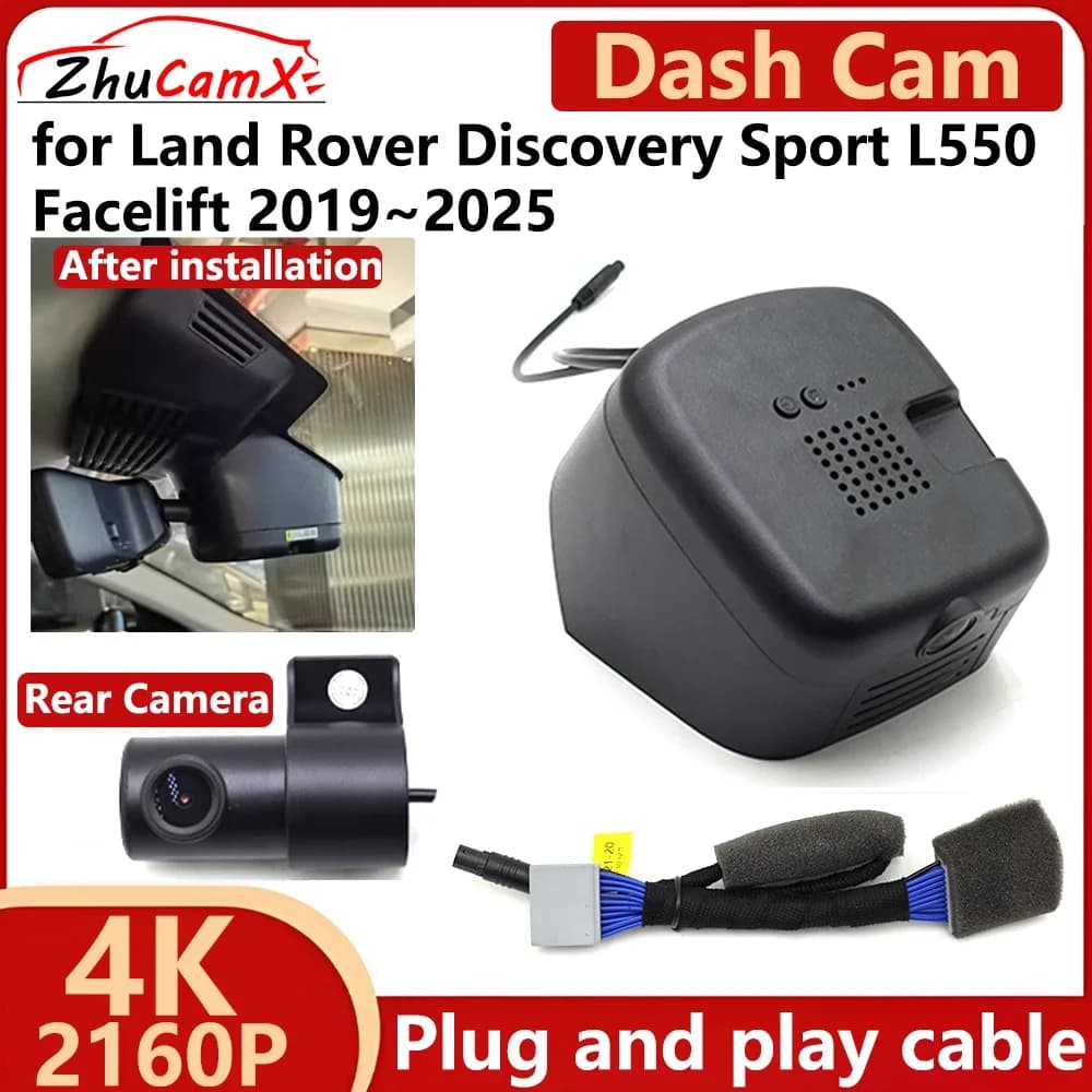 ZhuCamX for Land Rover Discovery Sport L550 Facelift 2019 ~ 2025 4K 2160P Auto DVR Dash Cam Camera Night Vision Recorder