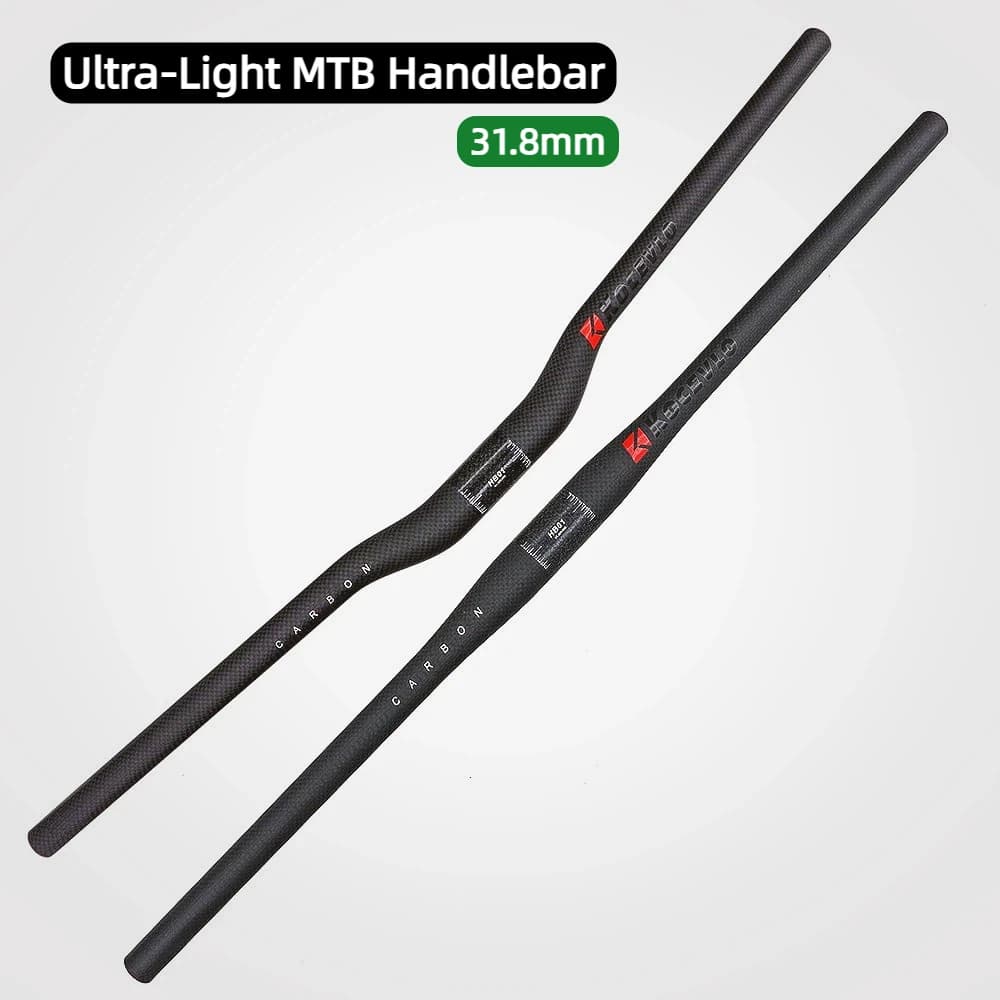 KOCEVLO Super Light Mountain bike 3k full carbon handlebar matte carbon bicycle handlebar 31.8mm