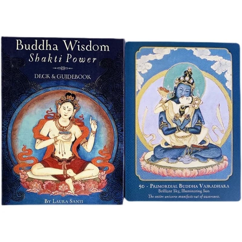 Buddha Saggezza Shakti Power Oracle Card Leisure Party Gioco da tavolo Fortune Telling Profezia Intrattenimento Mazzo di tarocchi con guida PDF