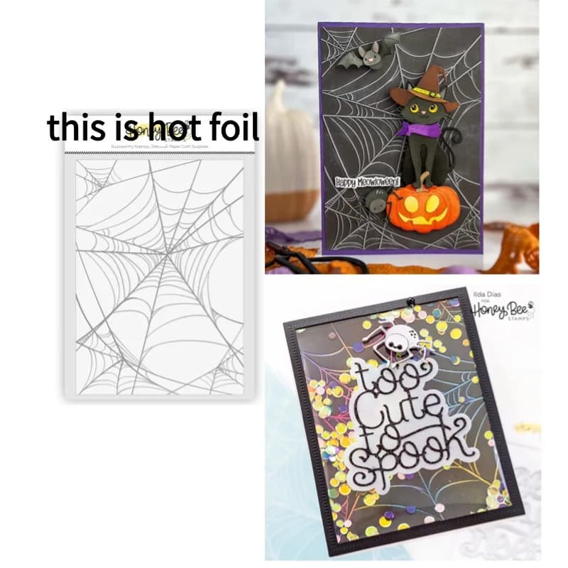Halloween Collection Floor spaventapasseri Owlloween scuedy Cat Crow Bat aggrovigliato Web Metal Cutting Dies Stamp Stencil Hot Foil 2024