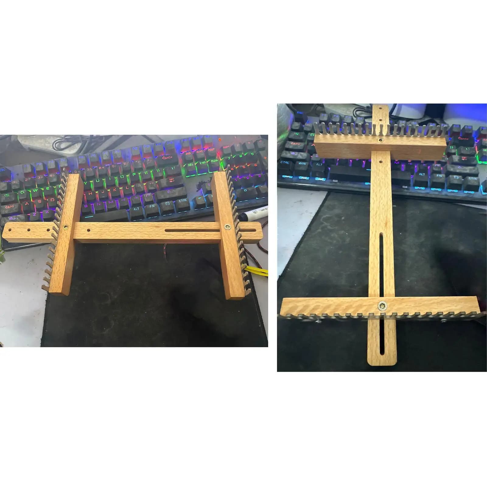 Weaving Loom for Home Travel Outdoor Small Compact Hand Weaving Frame for Children Adjustable for DIY Crafting Tapestry Scarves