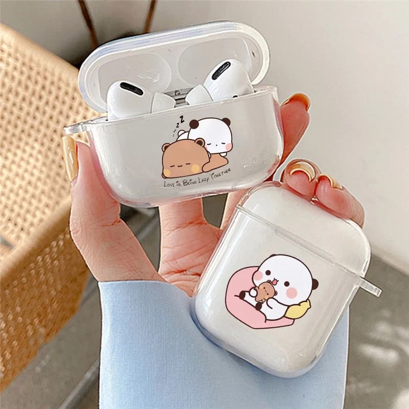 Cute Bubu Dudu Cartoon Pair Airpods 4th 3rd 2 Pro 3 Soft Cover for Airpod 2 3 1 Shell Protective Accessories