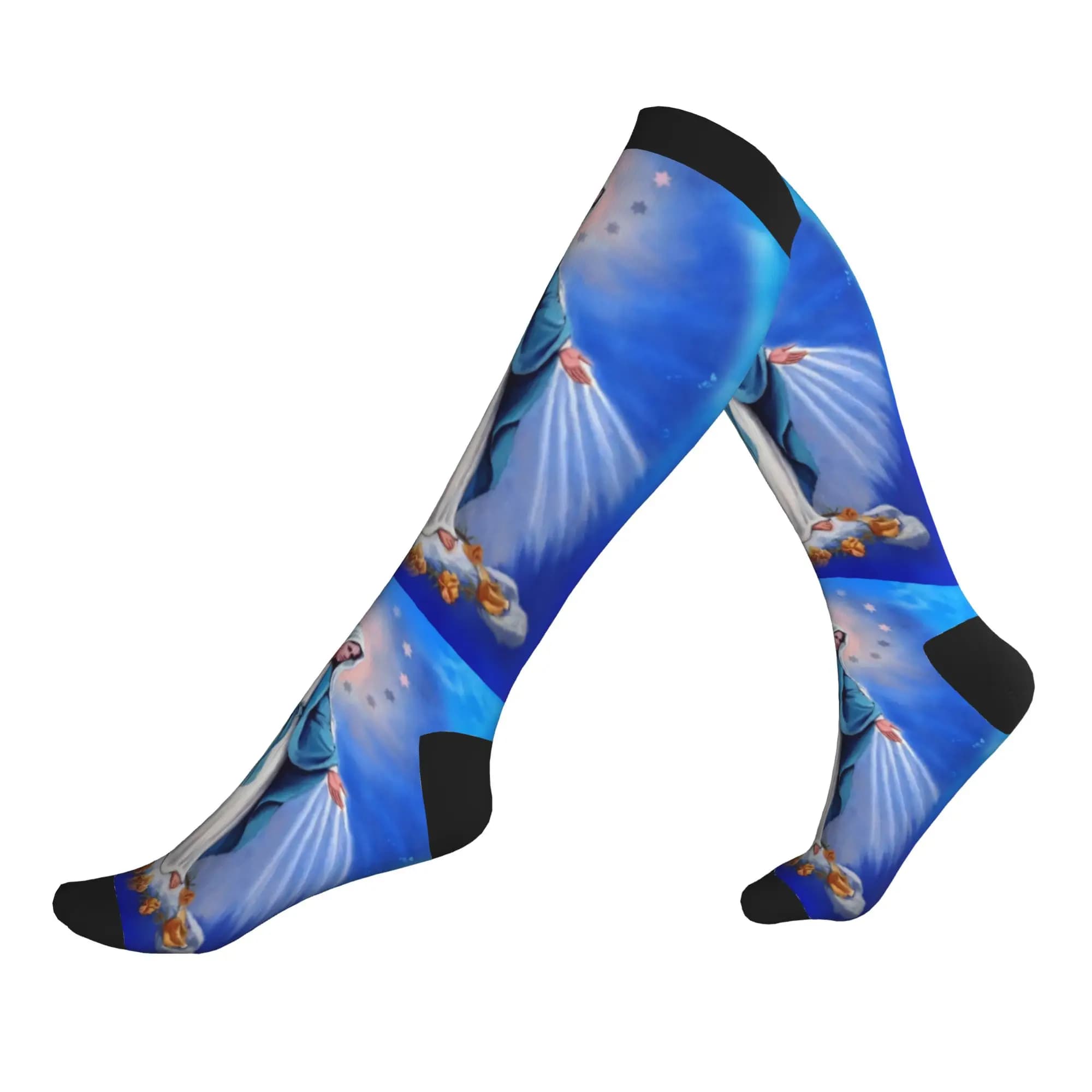 Catholic Virgin Mary Men Women Sports Compression Socks Unisex Fun Our Lady of Fatima Spring Summer Autumn Winter Dress Socks