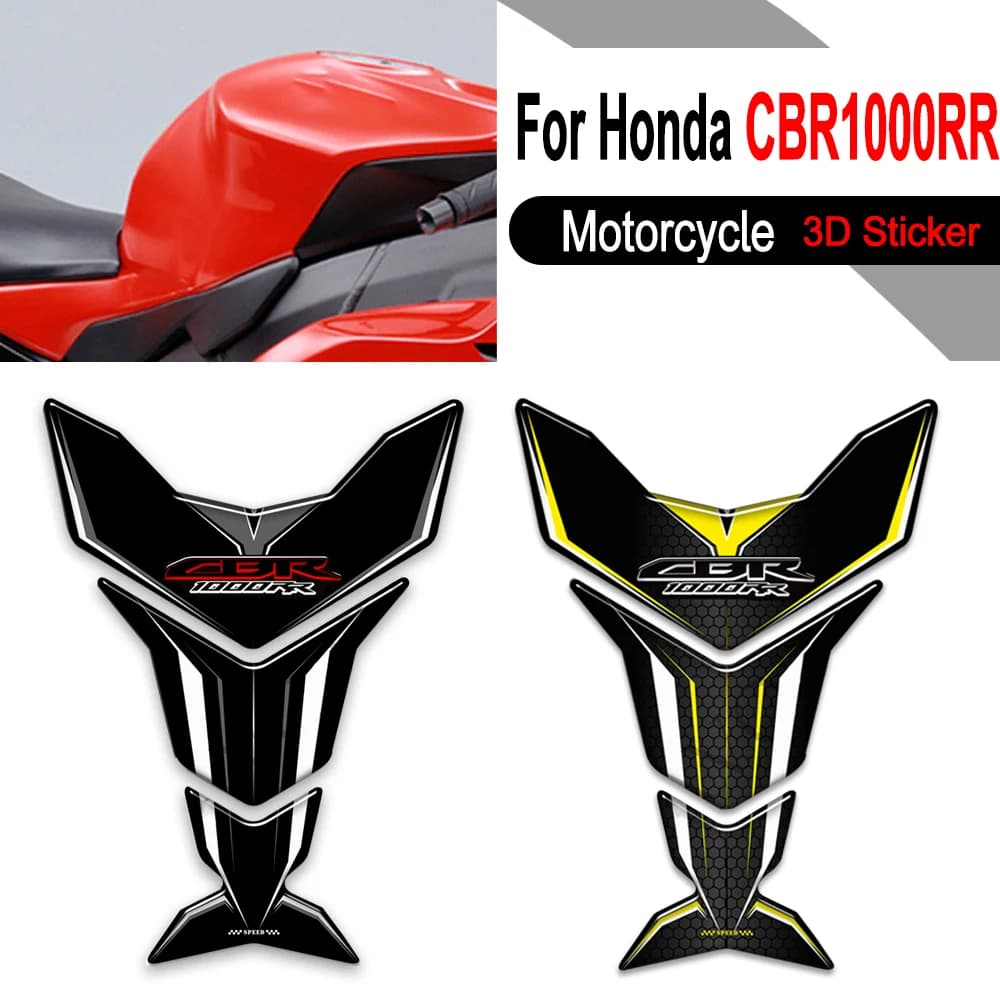 CBR1000RR Moto Olio Combustibile Rilievo del Carro Armato Ginocchio Protezione Adesivi Decalcomanie Per Honda CBR 1000 RR SP 1000RR HRC Fireblade