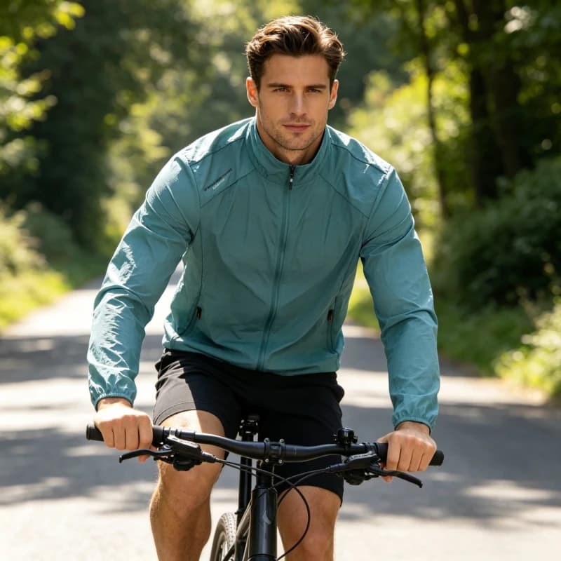 Lightweight Cycling Jackets Men Ultrathin Windbreaker Fishing Sunscreen Coat Outdoor Outerwear Skin Man Clohting Traveling Hking