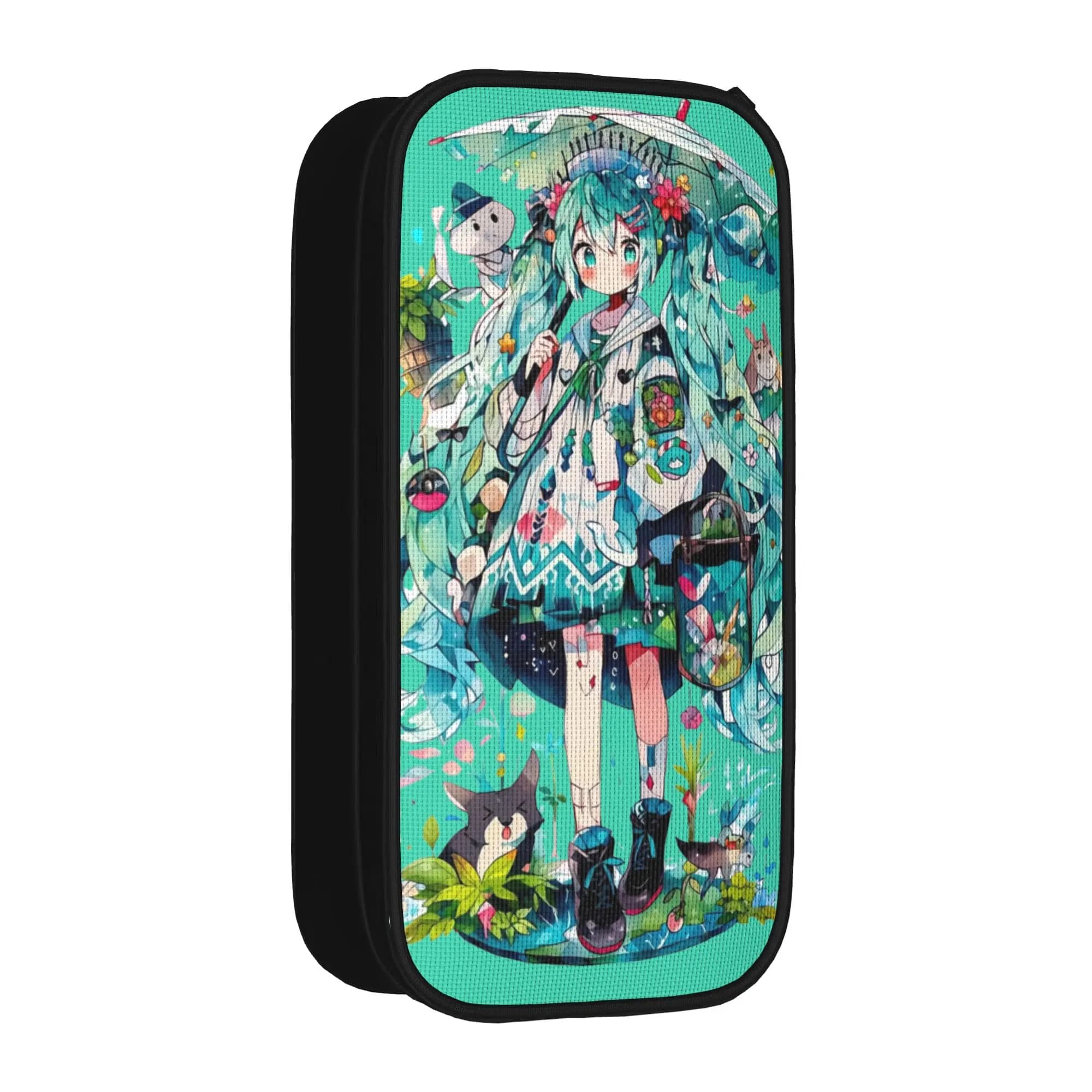 Cute Hatsune Miku Vocaloid Pencil Cases Creative Bags Girls Boys Large Storage School Supplies Gift Pencilcases