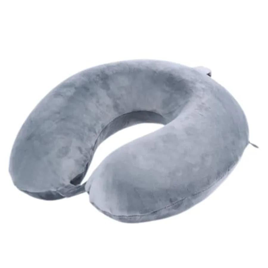 Cuscino da Viaggio 100% Memory Foam Puro a Forma di U, Cuscino per il Collo Super Leggero e Portatile, Ottimo per Aereo, Auto, Casa, Ufficio