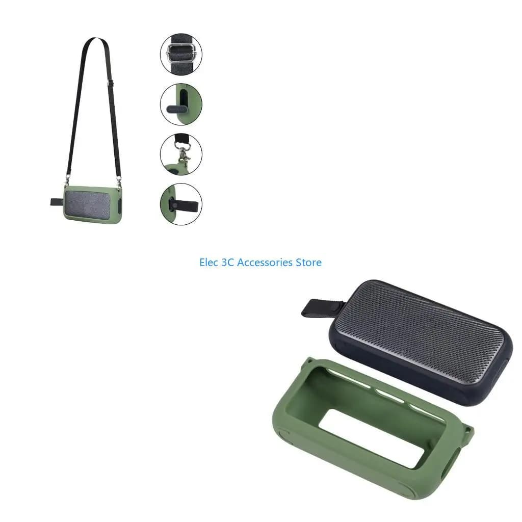 Y51A Silicone Travel Case Portable Waterproof Wireless Speaker Wheel 300