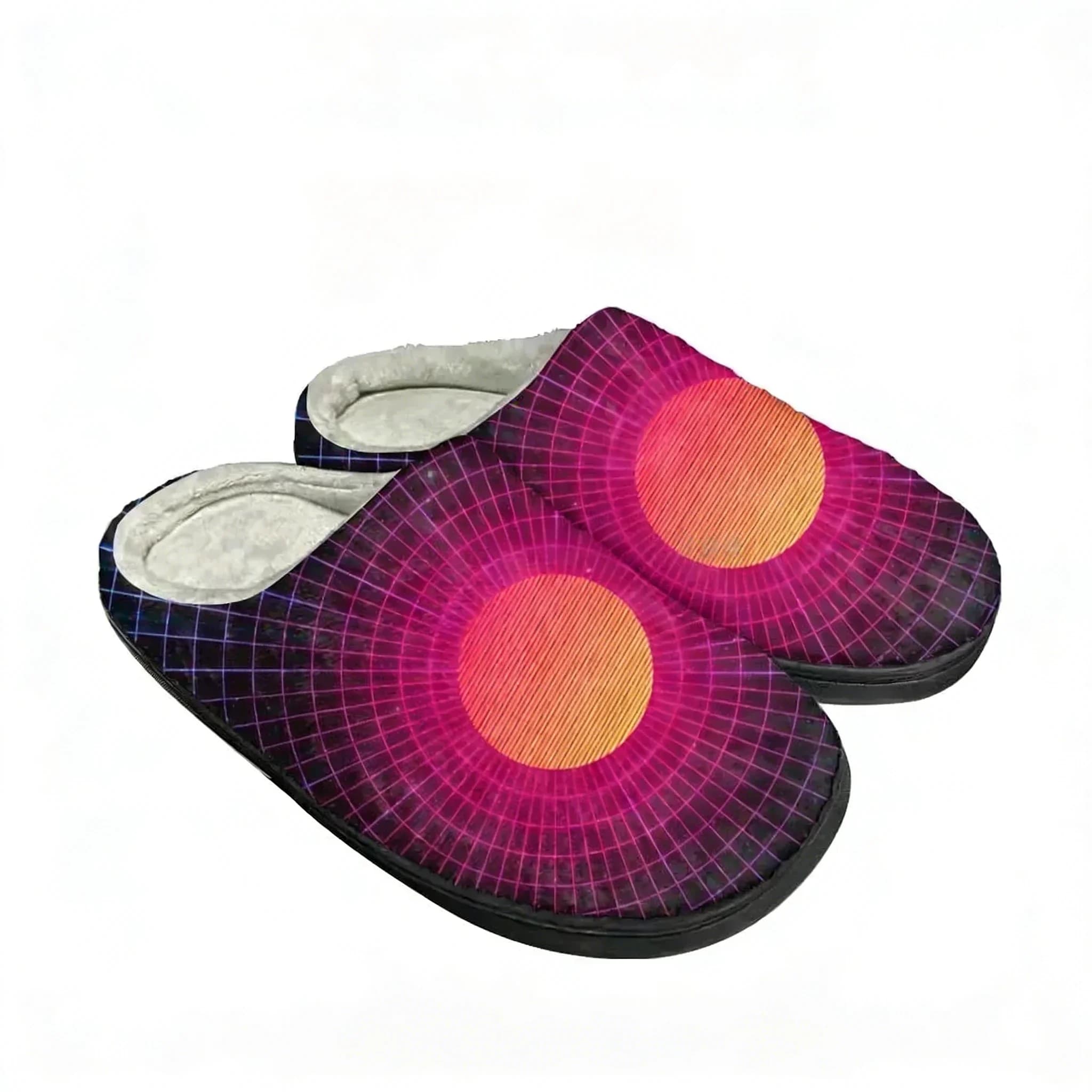 Electronic Music Ban Fashion Cotton Custom Slippers Mens Women Teenager Plush Casual Keep Warm Shoes Thermal Comfortable Slipper