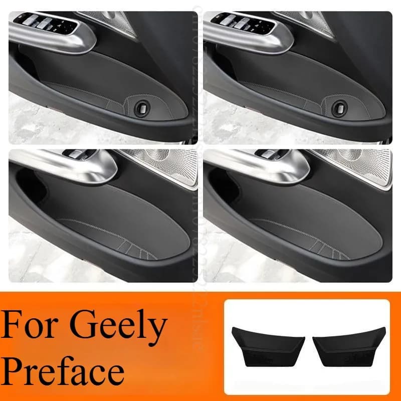 Per Geely Preface Scatola portaoggetti per porta Organizzatore per auto in plastica ABS durevole antiscivolo Accessori interni antigraffio su misura
