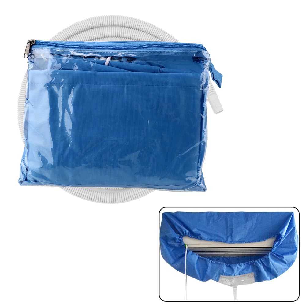 1-3P Air Conditioning Cleaning Covers Wall Mounted Air Conditioner Washable Tightening Belt Protective Dust Cover