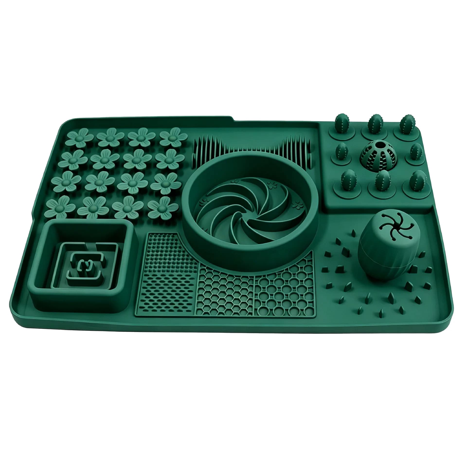 Large silicone pet slow food bowl anti-choking suction cup non-slip dog slow food plate multi-functional dog licking pad
