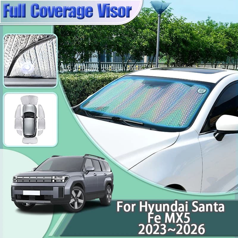 For Hyundai Santa Fe MX5 2024 Accessories 2023 2025 2026 Sunscreen Sunshade Block Cover Window Sun Visor Anti-UV Car Accessories