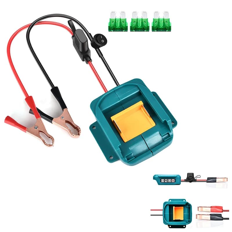 Avviatore di emergenza per auto Booster per batteria agli ioni di litio Makita 18V BL1850 Adattatore Dispositivo di avviamento di emergenza Booster Strumento di avviamento di emergenza