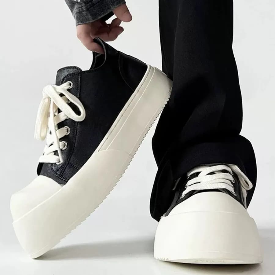 Scarpe da ginnastica classiche da uomo con piattaforma antiscivolo, resistenti all'usura, scarpe da corsa per esterni, scarpe vulcanizzate da uomo traspiranti alla moda
