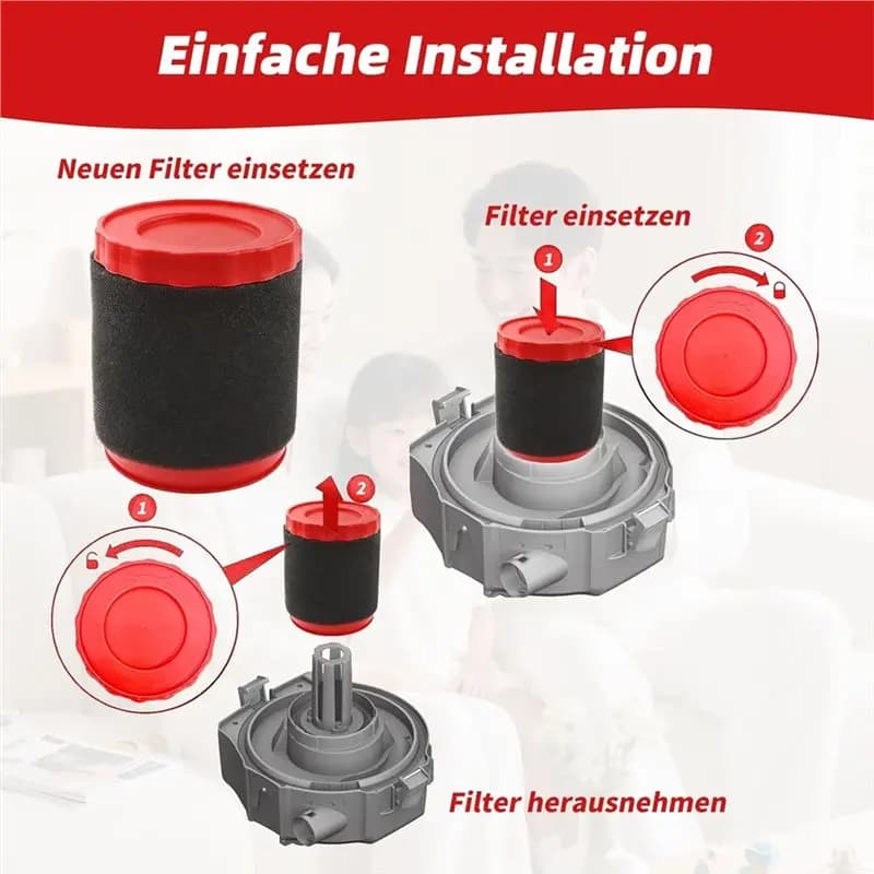 TCF-For Gas 18V, GAS18V-3/GAS18V-10L Vacuum Cleaner 2Pcs HEPA Replacement Filter- VF320H Filter Parts For