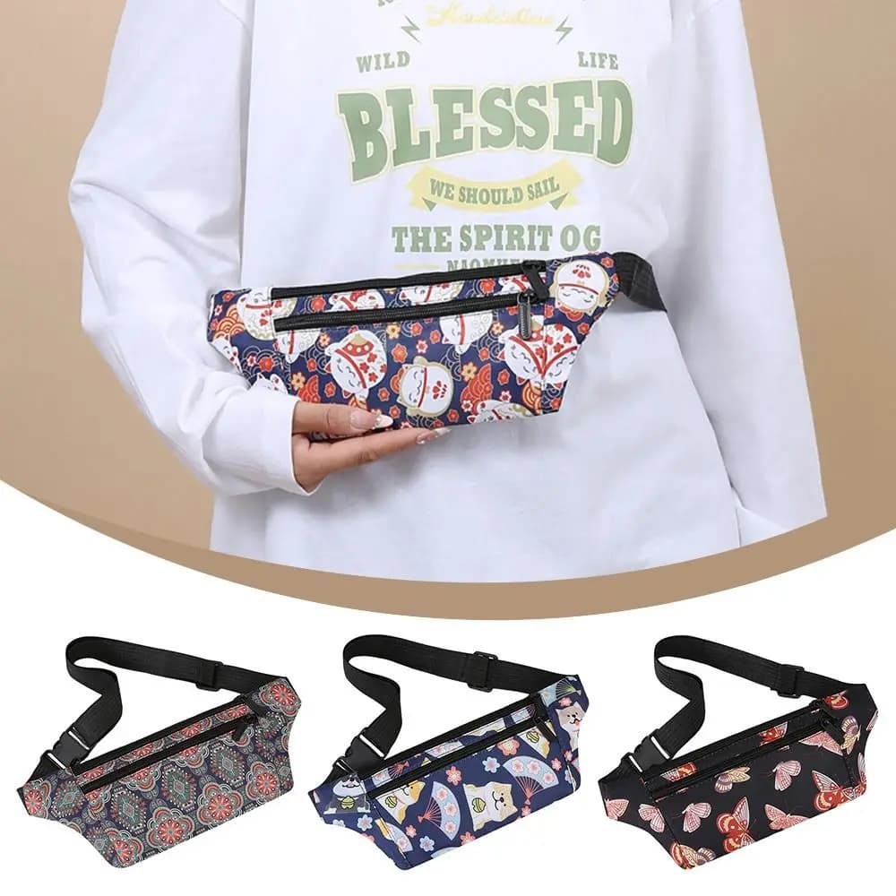 Casual Lightweight Women's Sports Waist Pack Adjustable Multifunction Outdoor Running Phone Pouch Money Belt