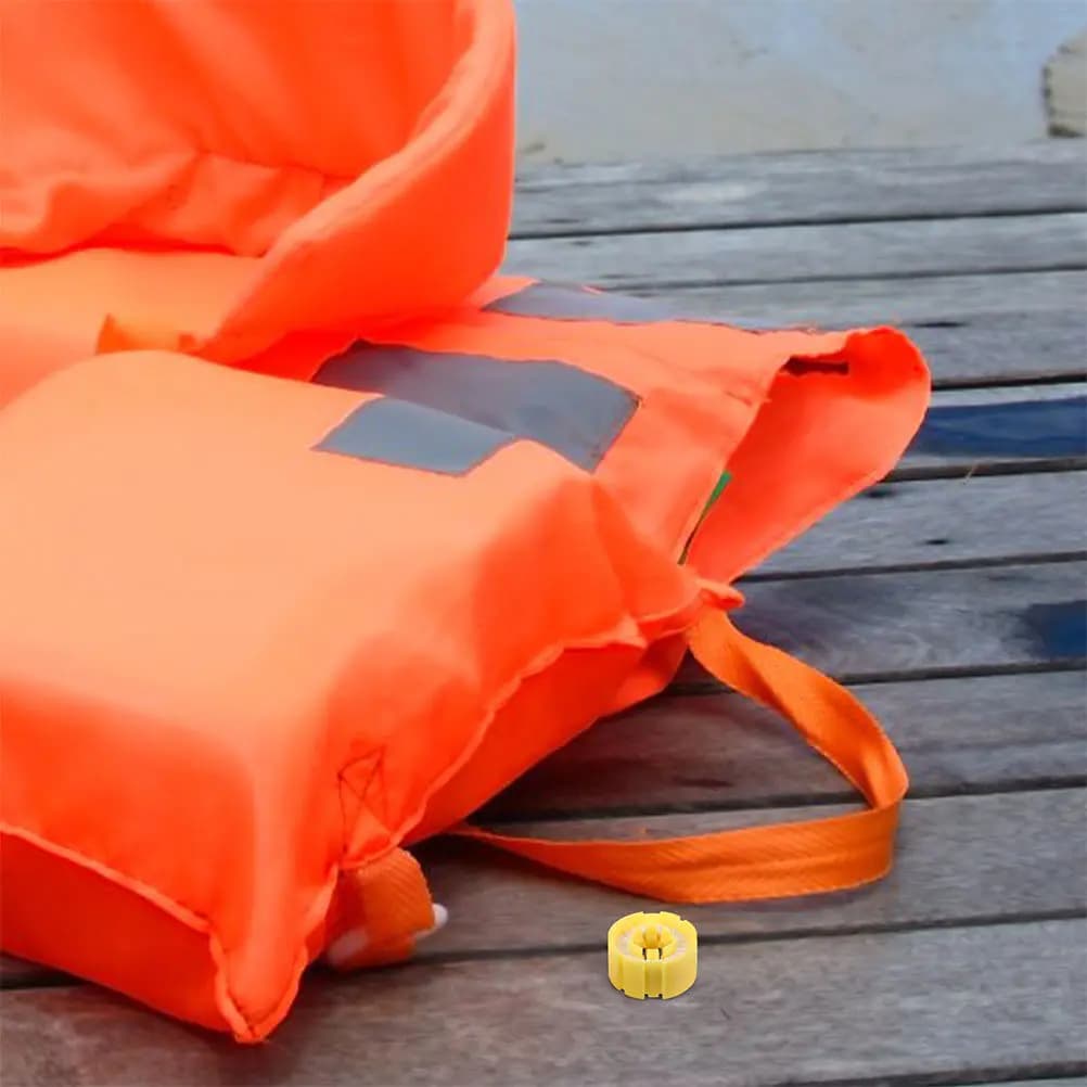 Gilet di salvataggio gonfiabile automatico da 3 pezzi con bobina e compresse idrosolubili per sport acquatici - Gonfiatore di emergenza per la sicurezza in acqua