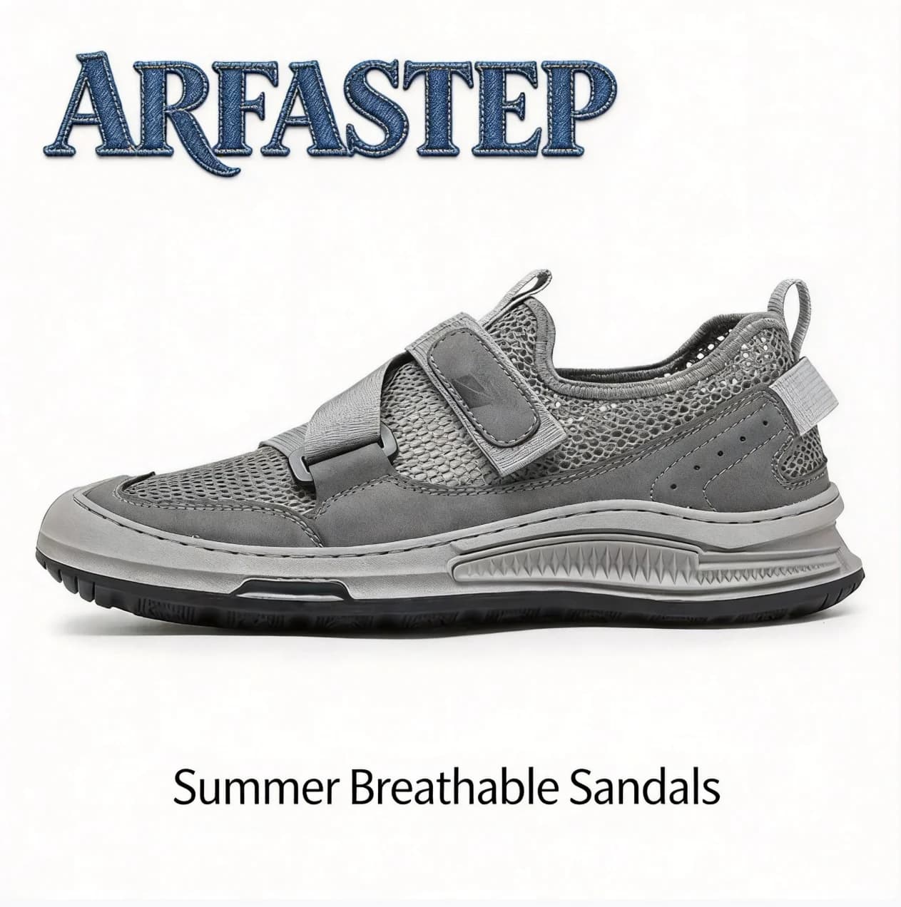 Scarpe Casual da Uomo ArfaStep in Rete Traspirante con Chiusura a Strappo, Suola Spessa Antiscivolo, Sneakers Estive per Passeggiate all'Aperto
